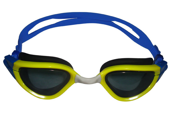 Die Schwimmen-Schutzbrillen-Anti-UVschutz der gelbe schwarze blaue Kinder