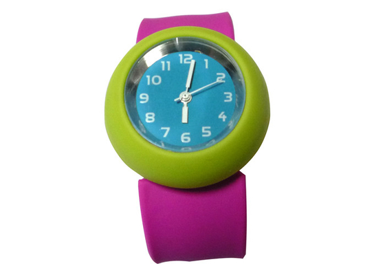 Grün RS Rose Armband Slap Silikon Uhren mit Seide gedruckte Logo 230 x 30 x 2 mm