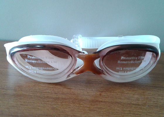 Kundenspezifische dauerhafte Spiegel-Silikon-Schwimmen-Schutzbrillen, einteilige Schwimmen-Schutzbrillen